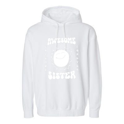 Awesome Sister Friends Forever Garment-Dyed Fleece Hoodie