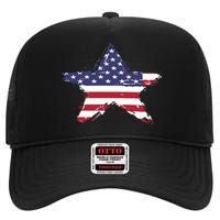 American Star Flag | 2024 High Crown Mesh Back Trucker Hat