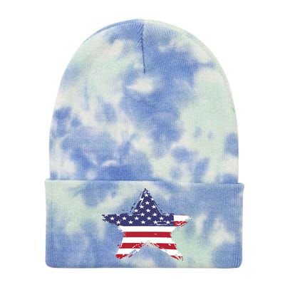 American Star Flag | 2024 Tie Dye 12in Knit Beanie