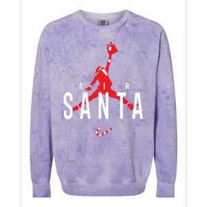 Air Santa Funny Xmas Basketball Colorblast Crewneck Sweatshirt