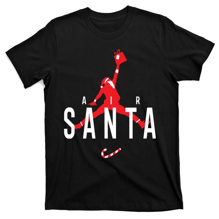 Air Santa Funny Xmas Basketball T-Shirt