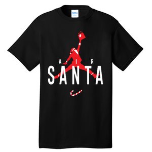 Air Santa Funny Xmas Basketball Tall T-Shirt