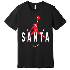 Air Santa Funny Xmas Basketball Premium T-Shirt