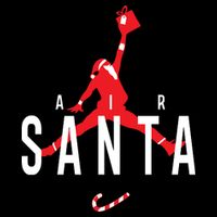 Air Santa Funny Xmas Basketball Womens Tank Top