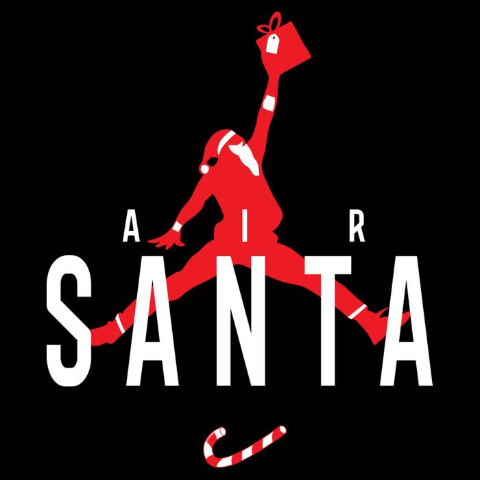 Air Santa Funny Xmas Basketball Womens Tank Top