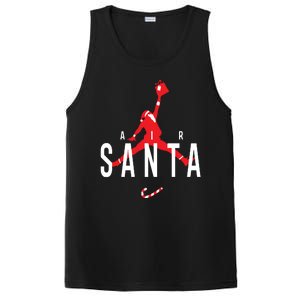 Air Santa Funny Xmas Basketball PosiCharge Competitor Tank