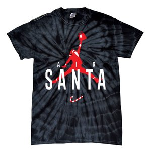 Air Santa Funny Xmas Basketball Tie-Dye T-Shirt