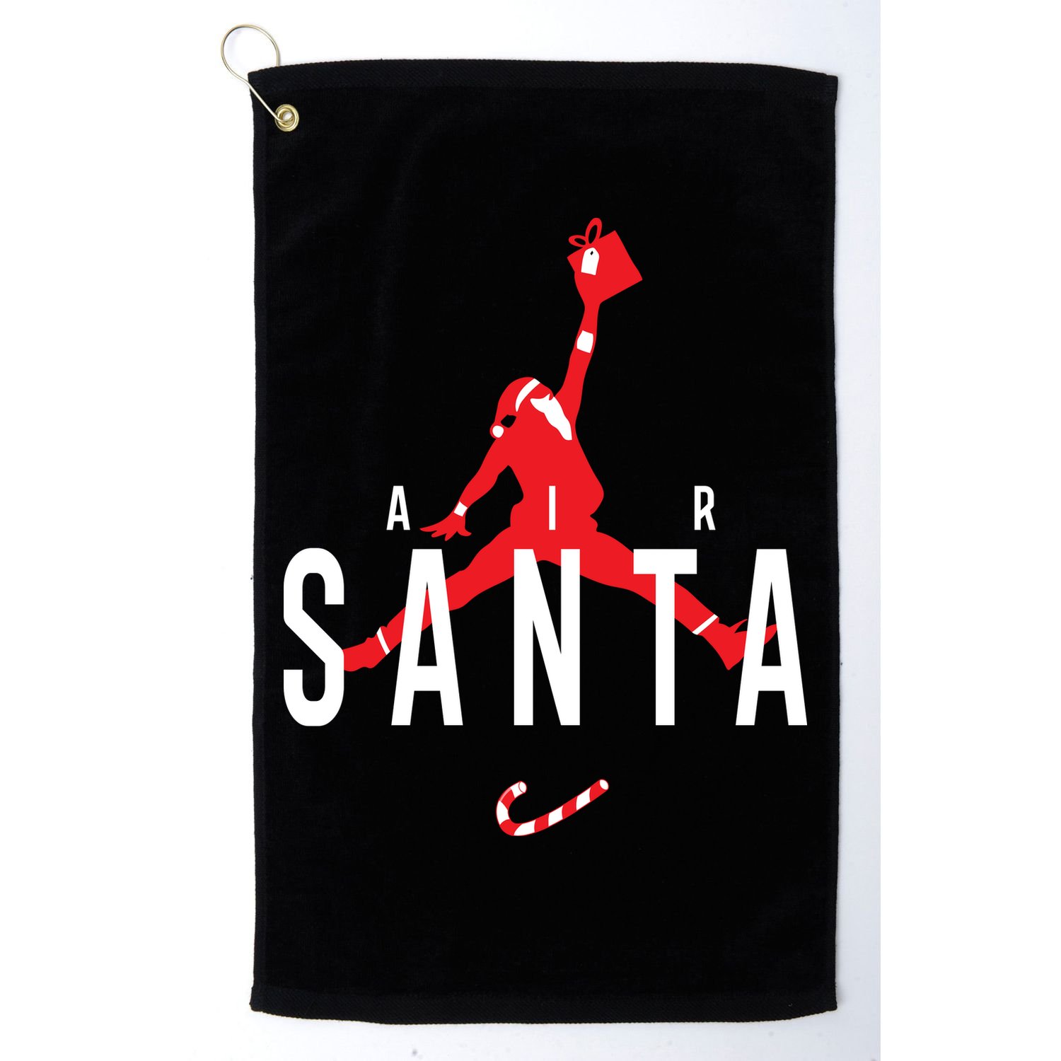 Air Santa Funny Xmas Basketball Golf Towel