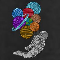 Astronaut Space Funny Graphic Great Gift 7 Panel Mesh Trucker Snapback Hat