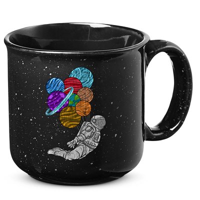 Astronaut Space Funny Graphic Great Gift 15oz Campfire Ceramic Mug