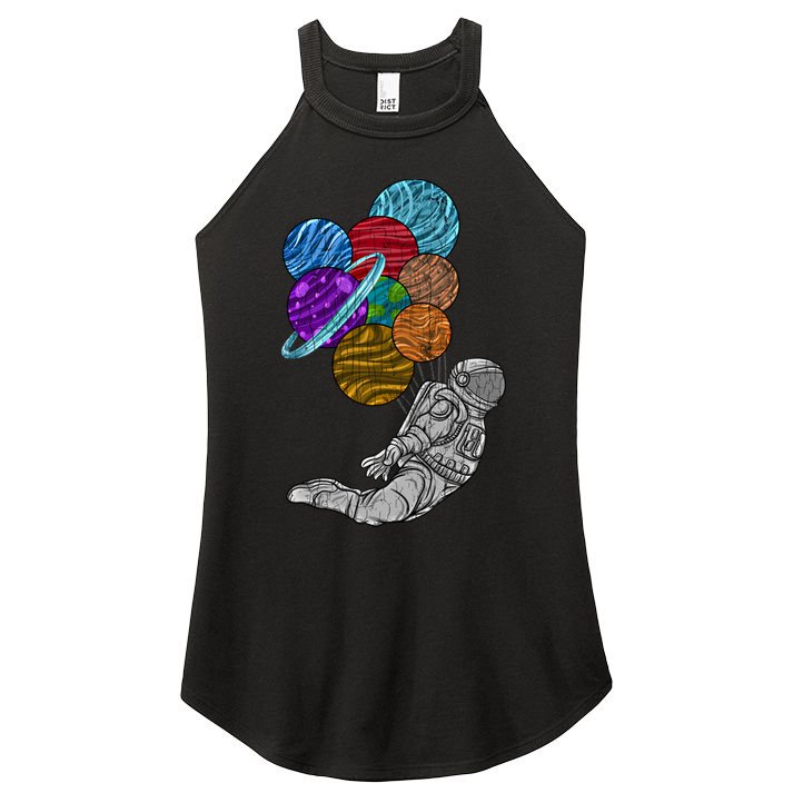 Astronaut Space Funny Graphic Great Gift Women's Perfect Tri Rocker Tank