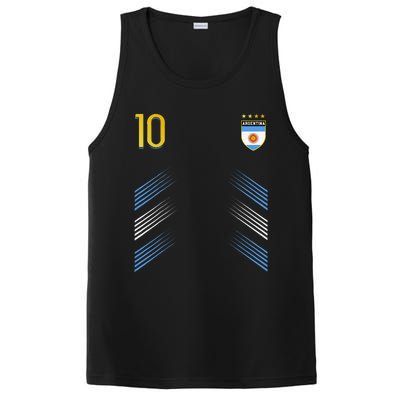 Argentina Soccer Fans Jersey Argentinian Flag Football Lover PosiCharge Competitor Tank