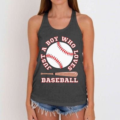 American Sport Fan Baseball Lover Batter Baseball Women's Knotted Racerback Tank