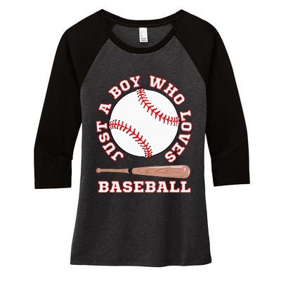 American Sport Fan Baseball Lover Batter Baseball Women's Tri-Blend 3/4-Sleeve Raglan Shirt