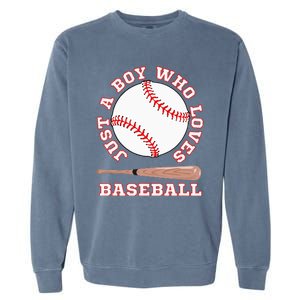 American Sport Fan Baseball Lover Batter Baseball Garment-Dyed Sweatshirt