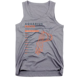 Aquarius Sign Facts Funny Zodiac Symbol Astrology Gift Cool Gift Tank Top