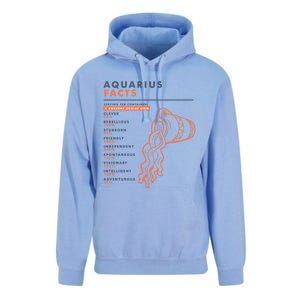 Aquarius Sign Facts Funny Zodiac Symbol Astrology Gift Cool Gift Unisex Surf Hoodie