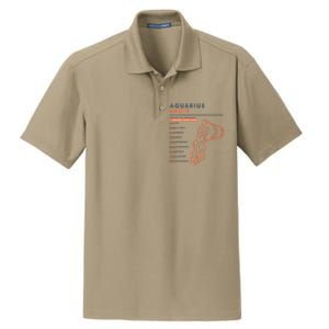 Aquarius Sign Facts Funny Zodiac Symbol Astrology Gift Cool Gift Dry Zone Grid Polo