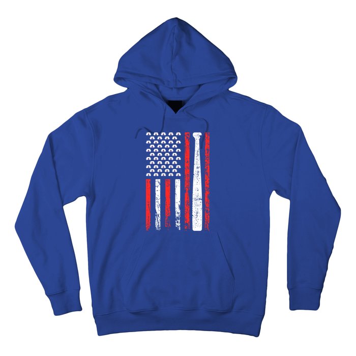 American Sports Flag National Nurses Day Baseball Bat Gift Hoodie