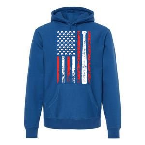 American Sports Flag National Nurses Day Baseball Bat Gift Premium Hoodie