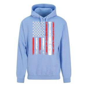 American Sports Flag National Nurses Day Baseball Bat Gift Unisex Surf Hoodie