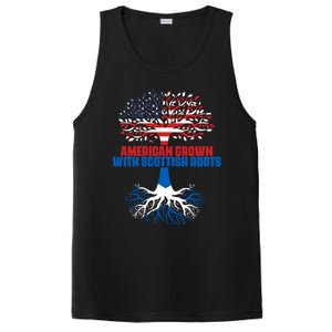 America Scotland Flag Half Scottish Half American Citizen Cute Gift PosiCharge Competitor Tank