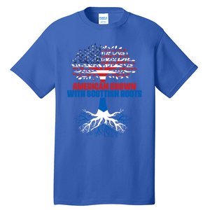 America Scotland Flag Half Scottish Half American Citizen Cute Gift Tall T-Shirt