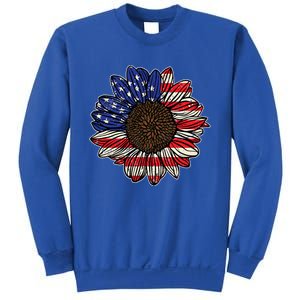 America Sunflower Freedom Flower Independence 4th Of July Gift Sweatshirt