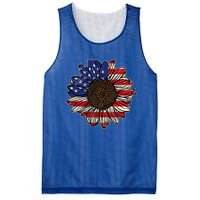 America Sunflower Freedom Flower Independence 4th Of July Gift Mesh Reversible Basketball Jersey Tank