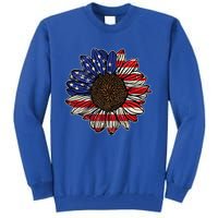 America Sunflower Freedom Flower Independence 4th Of July Gift Tall Sweatshirt