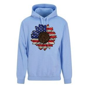 America Sunflower Freedom Flower Independence 4th Of July Gift Unisex Surf Hoodie