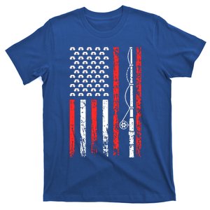 American Sports Flag National Nurses Day Fishing Rod Funny Gift T-Shirt