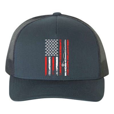 American Sports Flag National Nurses Day Fishing Rod Funny Gift Yupoong Adult 5-Panel Trucker Hat