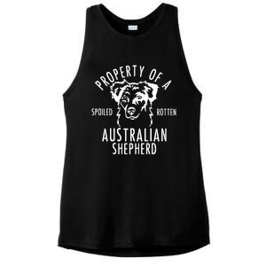 Australian Shepherd Funny Gift Aussie Shepard Funny Gift Ladies PosiCharge Tri-Blend Wicking Tank