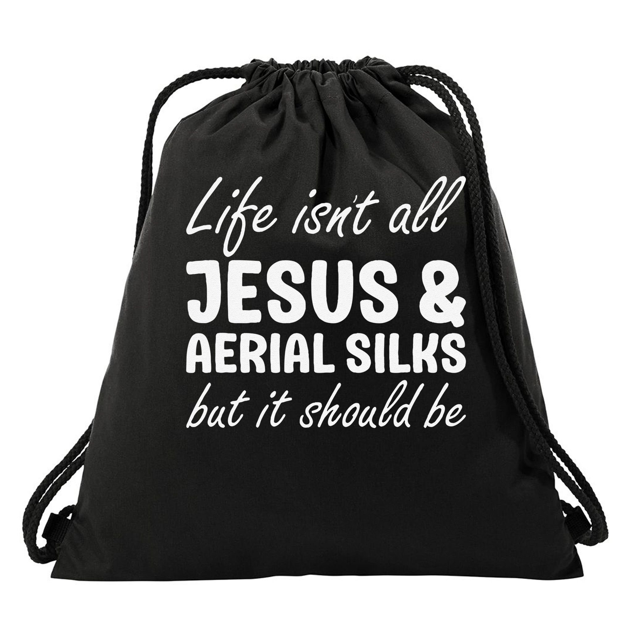 Aerial Silks for or Women I Love Aerial Silks Hobby Drawstring Bag