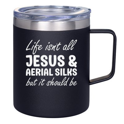Aerial Silks for or Women I Love Aerial Silks Hobby 12oz Stainless Steel Coffee Mug