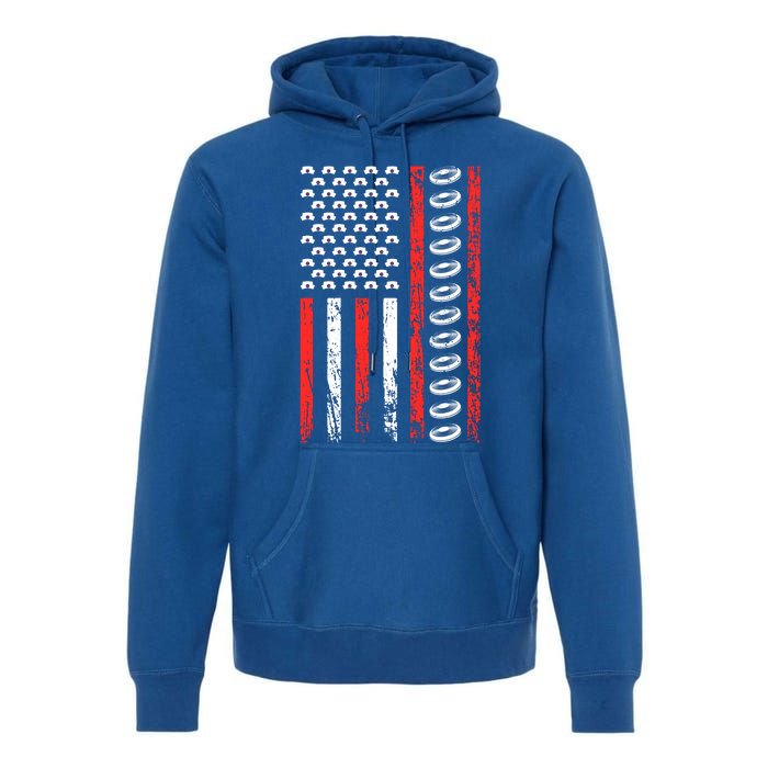 American Sports Flag National Nurses Day Ultimate Frisbee Gift Premium Hoodie