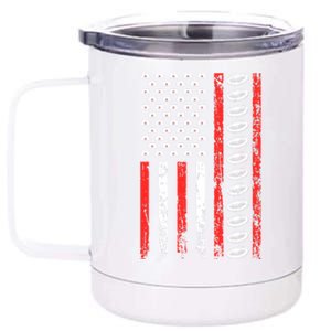 American Sports Flag National Nurses Day Ultimate Frisbee Gift 12 oz Stainless Steel Tumbler Cup