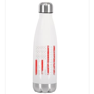 American Sports Flag National Nurses Day Ultimate Frisbee Gift Stainless Steel Insulated Water Bottle