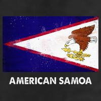 American Samoa Flag American Samoan 7 Panel Mesh Trucker Snapback Hat