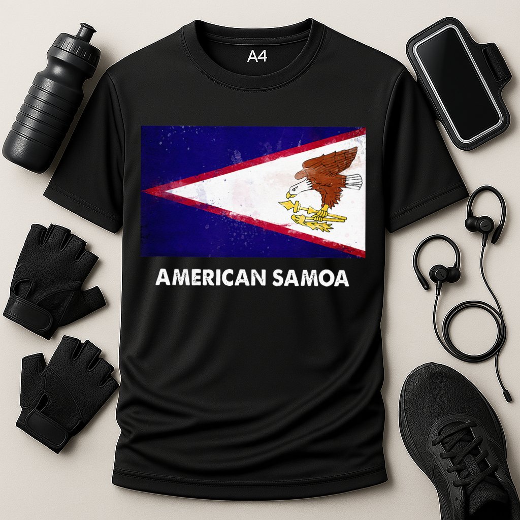 American Samoa Flag American Samoan Cooling Performance Crew T-Shirt