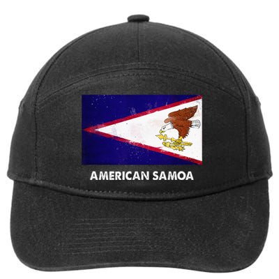 American Samoa Flag American Samoan 7-Panel Snapback Hat