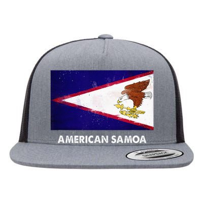 American Samoa Flag American Samoan Flat Bill Trucker Hat