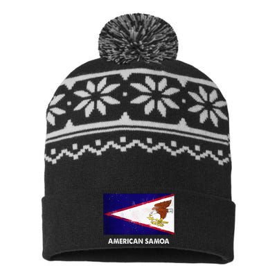 American Samoa Flag American Samoan USA-Made Snowflake Beanie