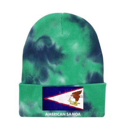 American Samoa Flag American Samoan Tie Dye 12in Knit Beanie