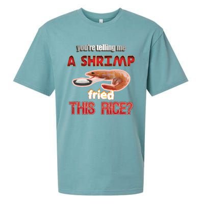 A Shrimp Fried This Rice Tastefully Misinterpreted Dank Meme Sueded Cloud Jersey T-Shirt