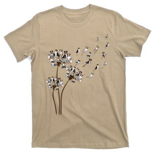 Australian Shepherd Flower Fly Dandelion Funny Dog Lovers T-Shirt