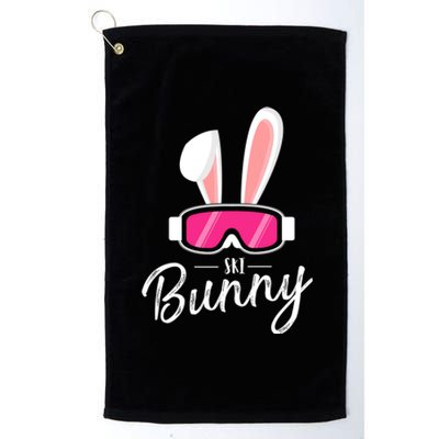 Apres Ski Funny Women Party Outfit Ski Bunny For Wintersport Platinum Collection Golf Towel