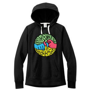 Asl Sign For Friend Pop Art Style Women's Fleece Hoodie