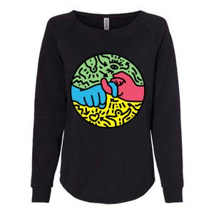 Asl Sign For Friend Pop Art Style Womens California Wash Sweatshirt